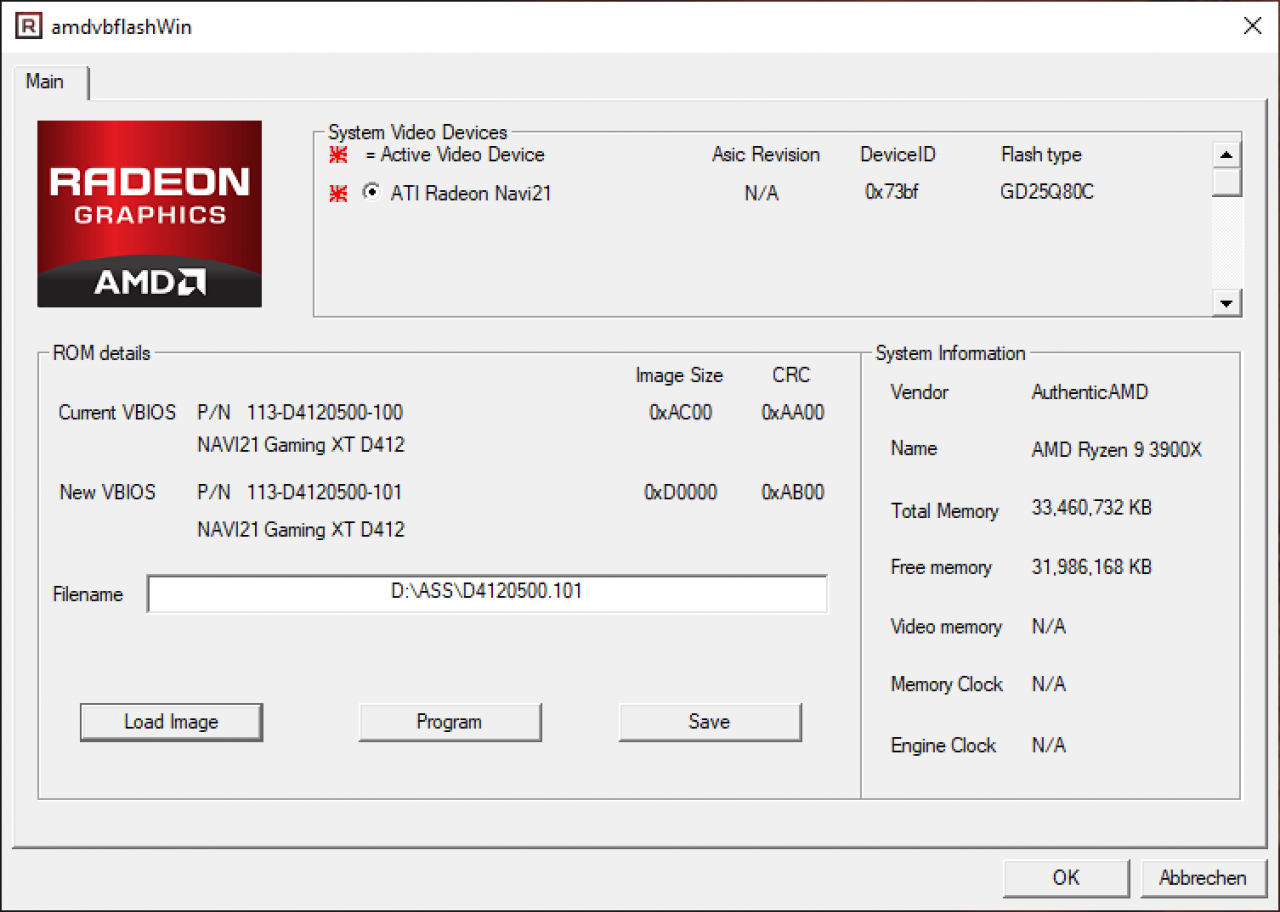 [17/11/2020] Radeon RX 6800 XT Navi 21 Gaming XT BIOS Update