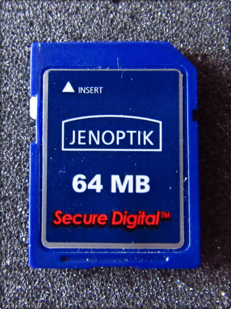 [17/11/2020] Update vom 17.11.2020: Jenoptik SD-Card mit 64 MByte