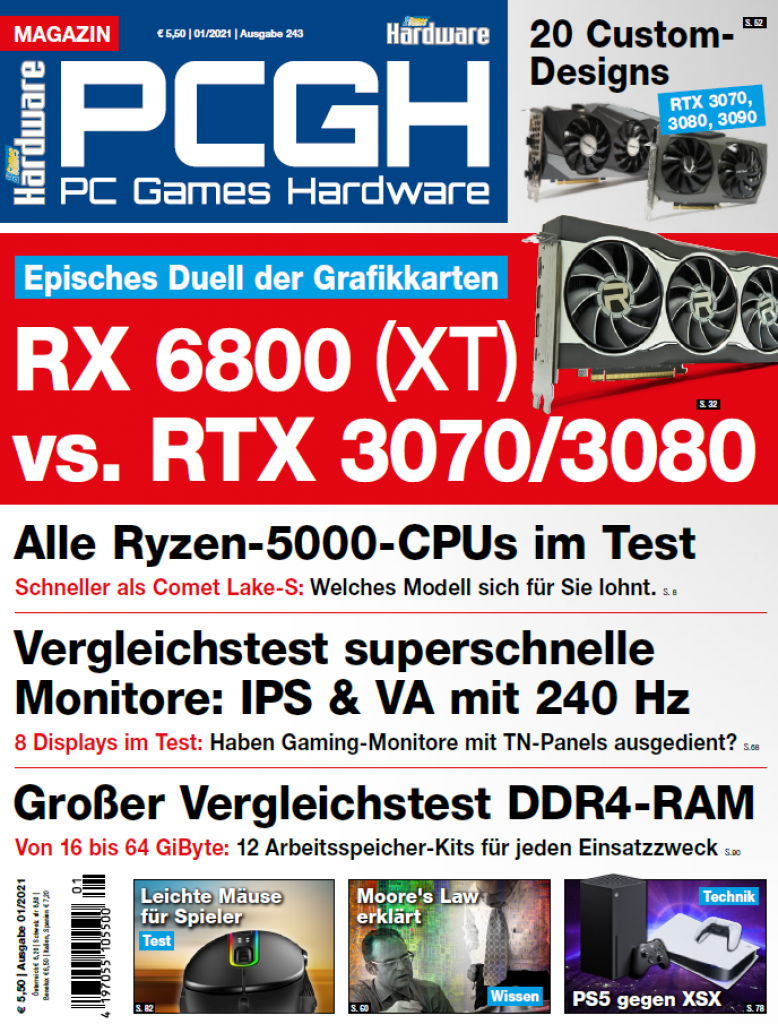 [26/11/2020] PCGH Ausgabe 01/2021