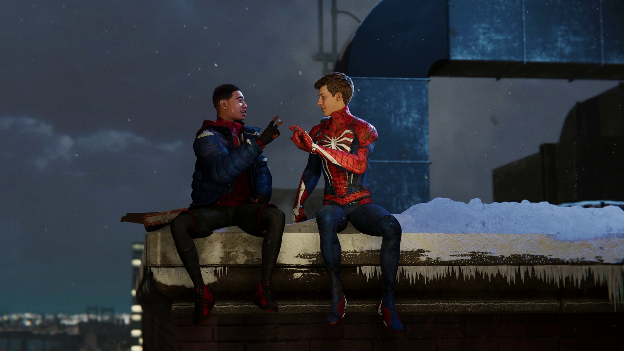 [05/11/2020] Zum turbulenten Beginn des Abenteuers geht Miles noch mit Mentor Peter Parker auf Verbrecherjagd. Nach dem Prolog muss er jedoch alleine für Recht und Ordnung in New York sorgen. (PS5)