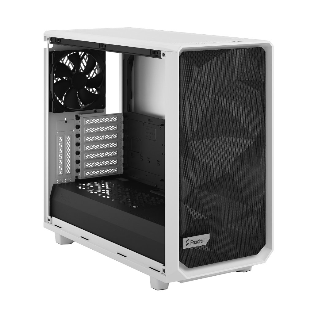 [12/11/2020] Standard Studio Meshify2 White TGC Standard 7. Left Front Above wo left side