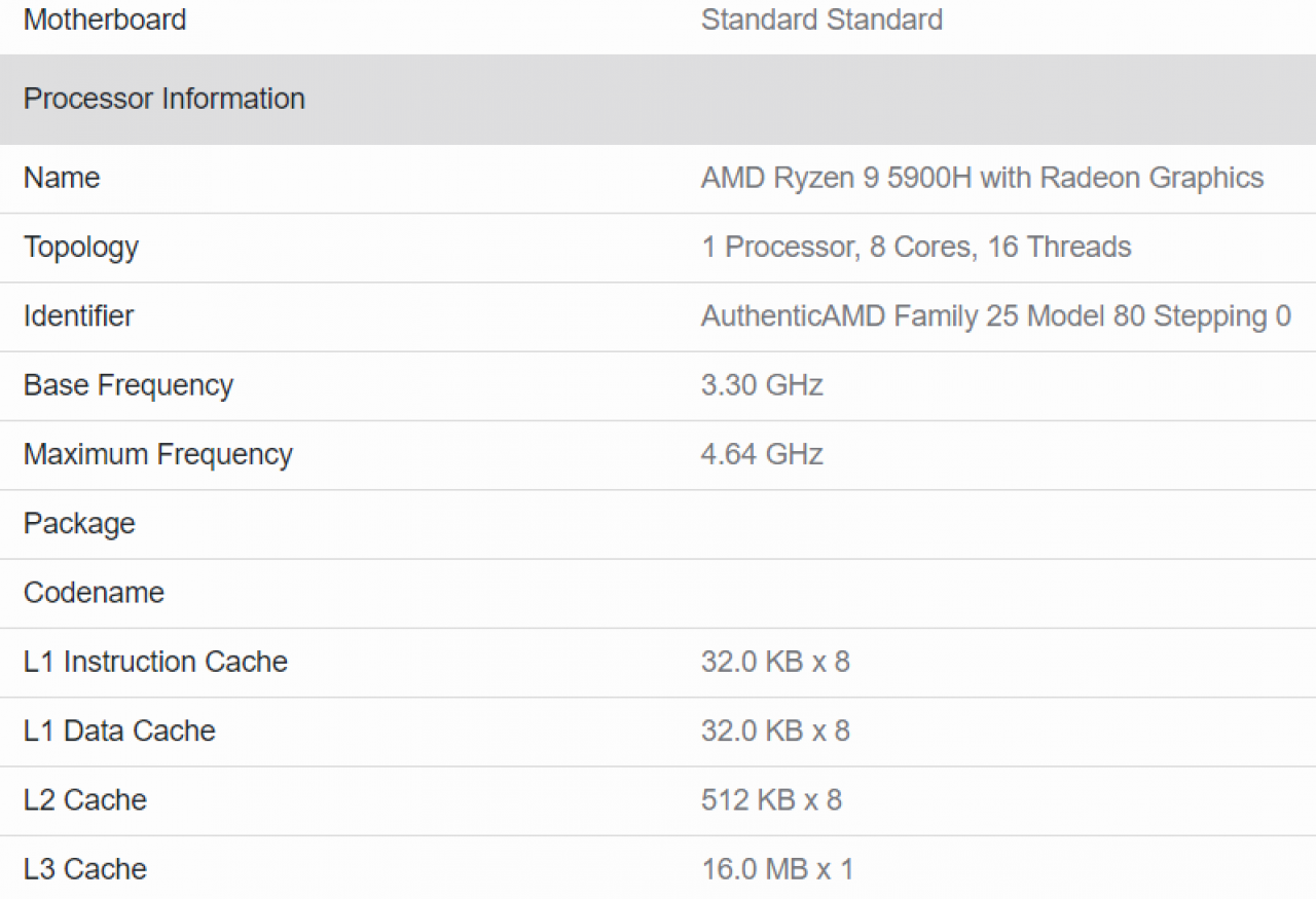 [29/12/2020] Ryzen 9 5900H - Geekbench spricht von knapp 25 Prozent Mehrleistung gegenüber Renoir-Vorgänger