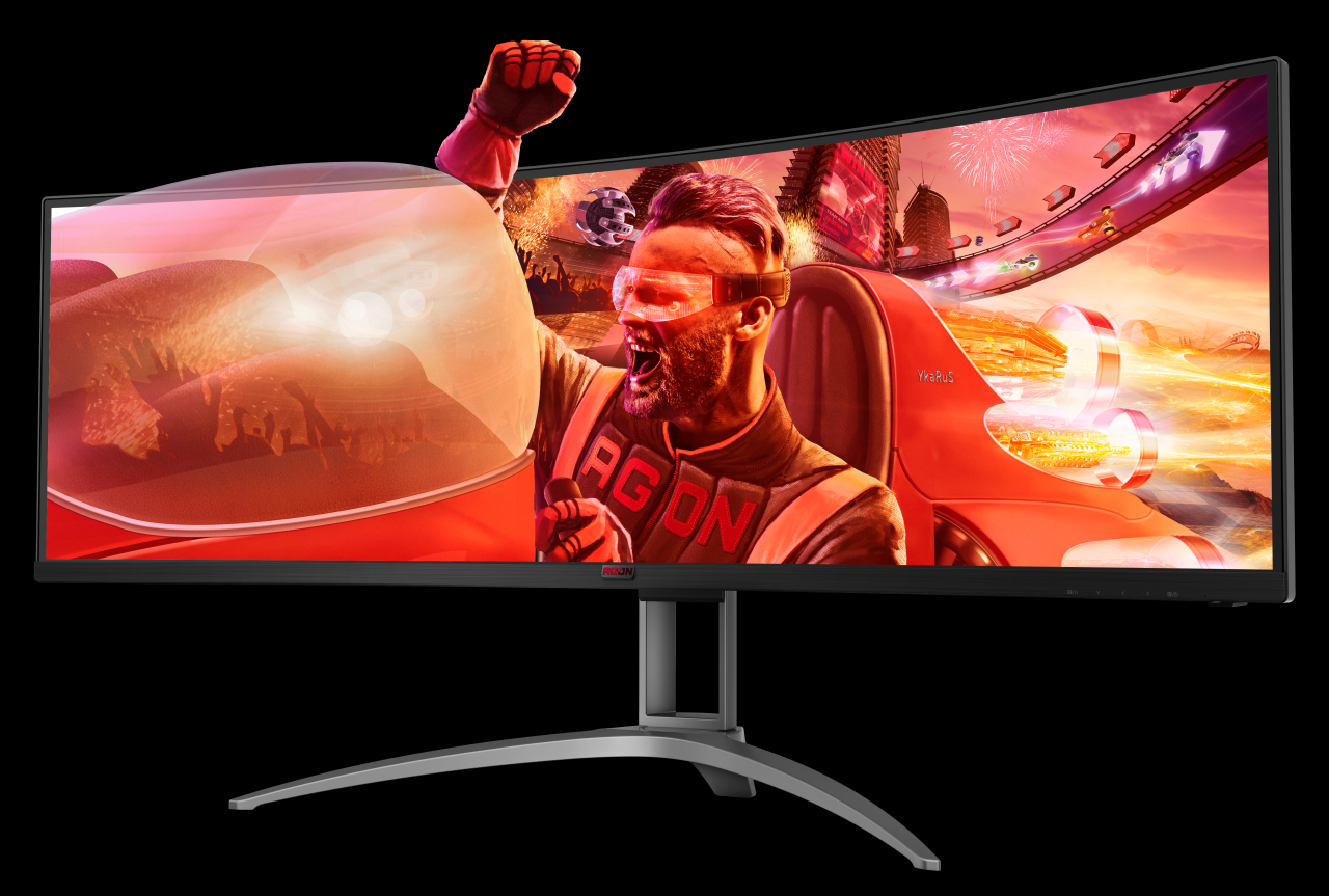 [09/12/2020] AOC Agon AG493UCX: Ultrabreiter 49-Zoll-Monitor mit 5.120 x 1.440 Pixel kommt (1)