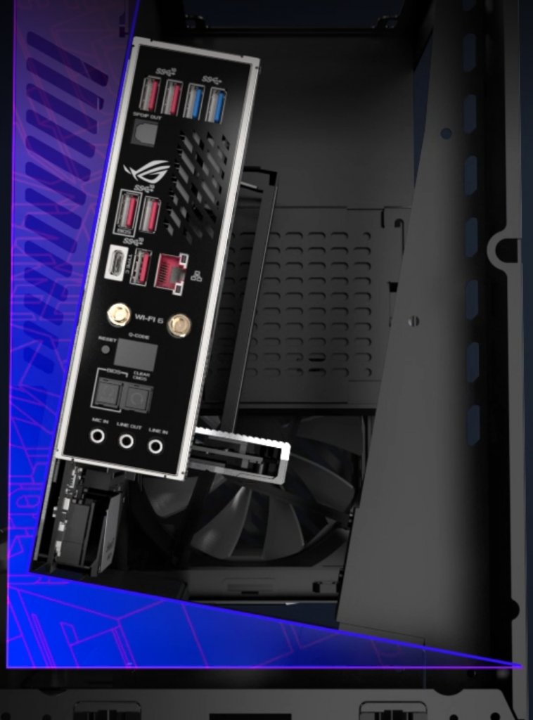 [27/12/2020] Im Asus ROG Z11 wird das Mainboard gedreht verbaut.