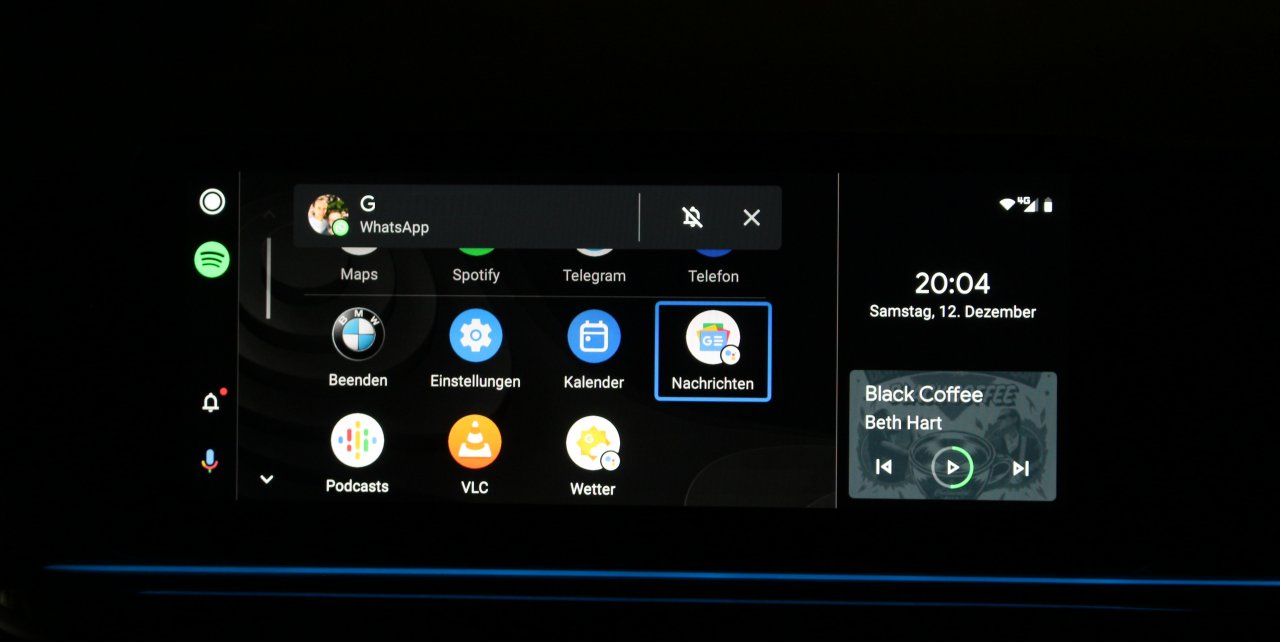 [22/12/2020] BMW OS7.0 Whats App Nachricht mit Android Auto versenden