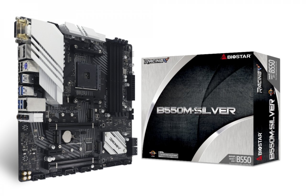 [14/12/2020] Biostar B550M-Silver: Mikro-ATX-Board für Ryzen 5000 mit solider Ausstattung (1)