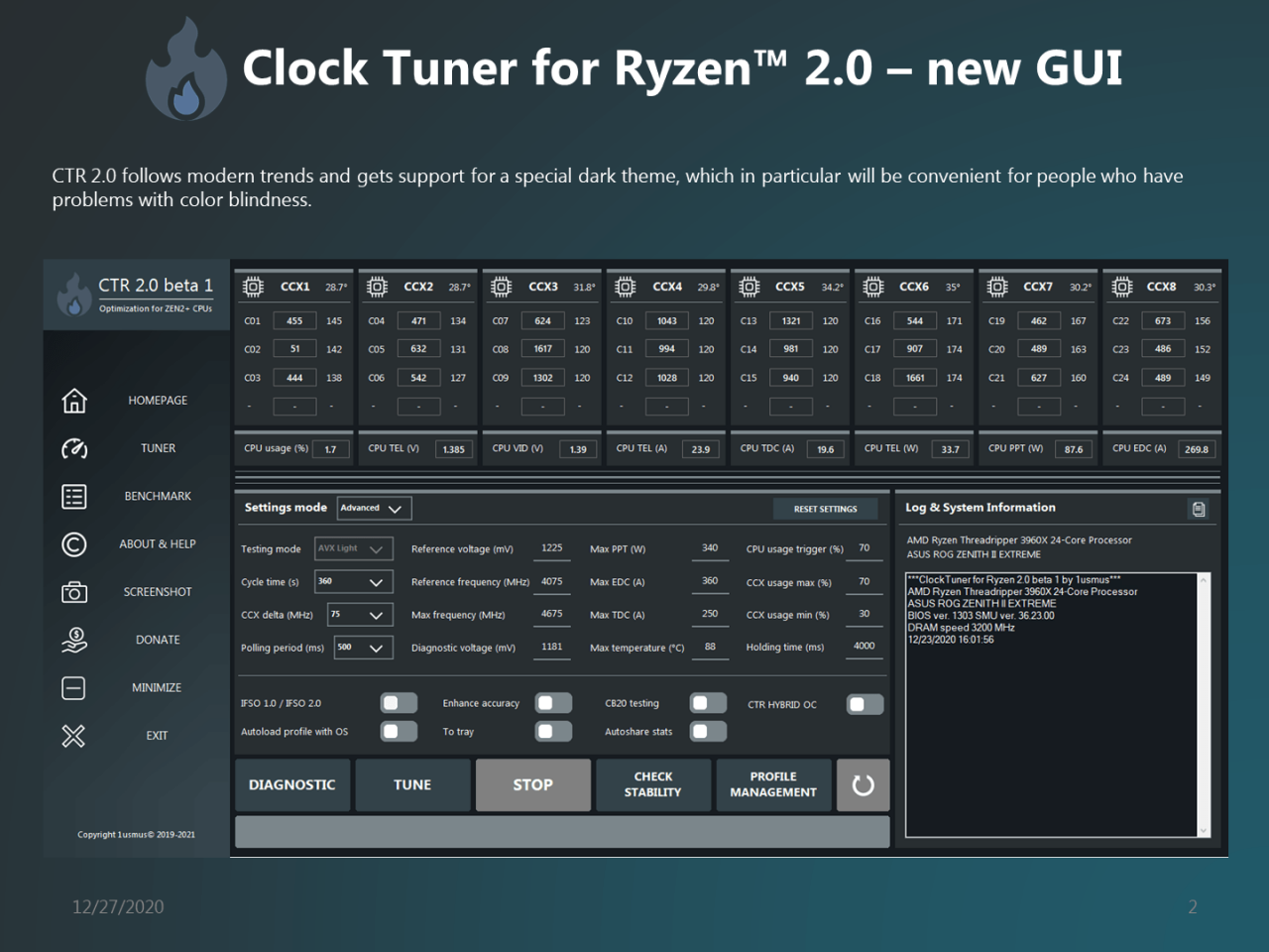 [29/12/2020] ClockTuner - Neue Version mit Ryzen 5000-Support, Hybrid OC-Modus und mehr