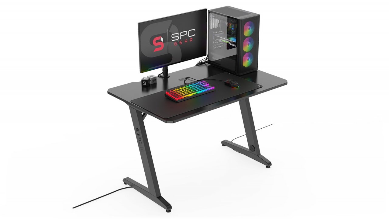 [22/12/2020] Gaming-Tisch GD100 von SPC Gear: Zocker-Tisch für aufgeräumtes Setup (5)