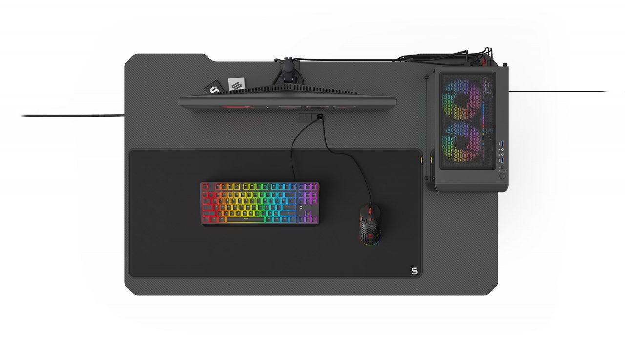 [22/12/2020] Gaming-Tisch GD100 von SPC Gear: Zocker-Tisch für aufgeräumtes Setup (1)