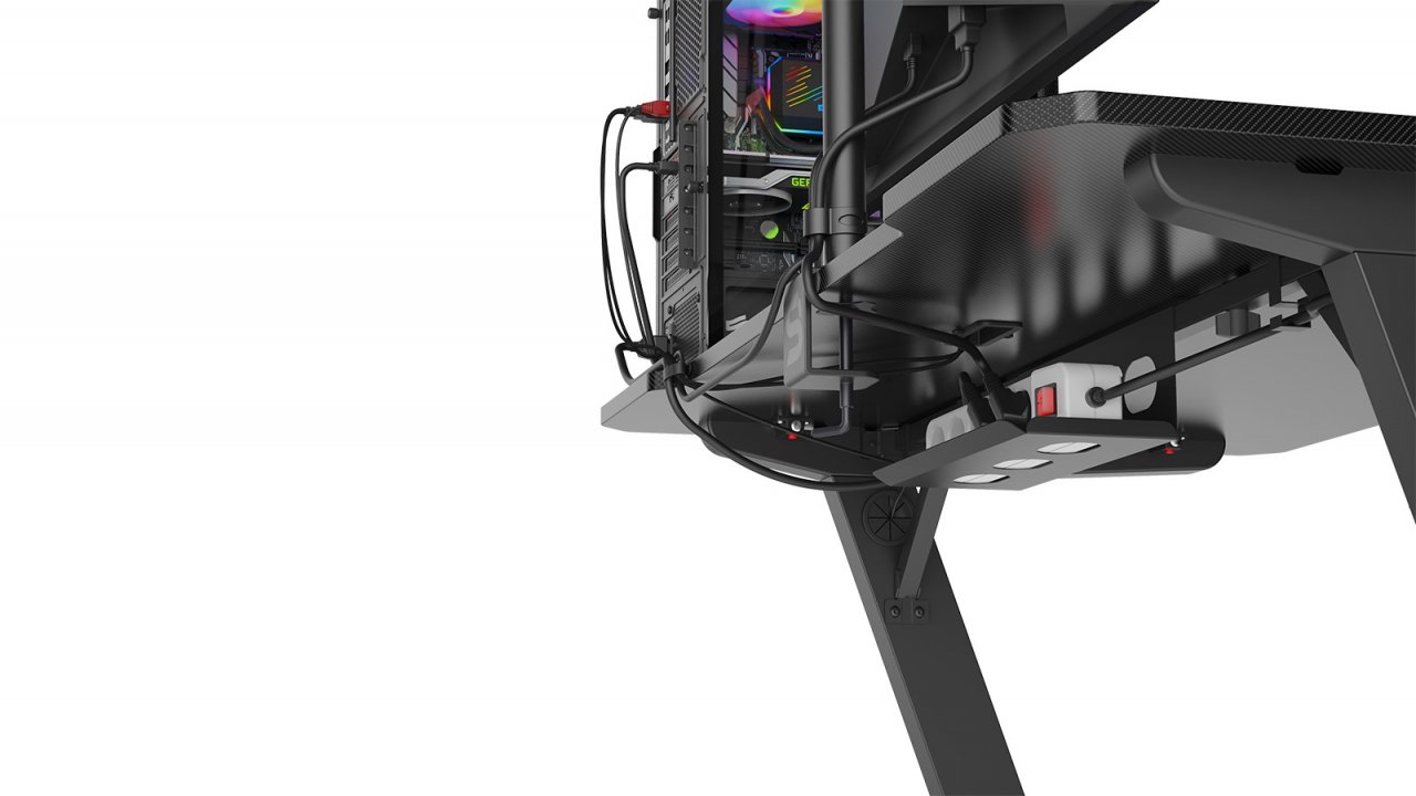 [22/12/2020] Gaming-Tisch GD100 von SPC Gear: Zocker-Tisch für aufgeräumtes Setup (3)