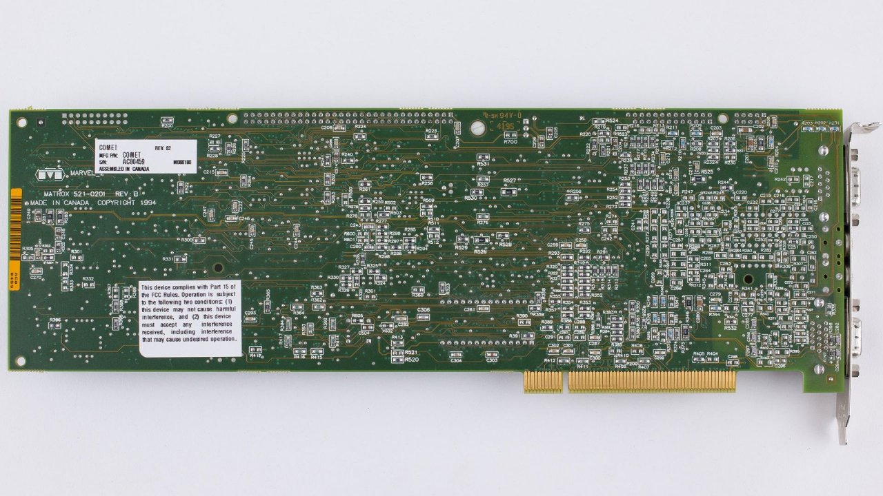 [31/12/2020] Update vom 02.01.2021: Matrox Comet mit Tseng Labs ET4000/W32P von Mega-Zord
