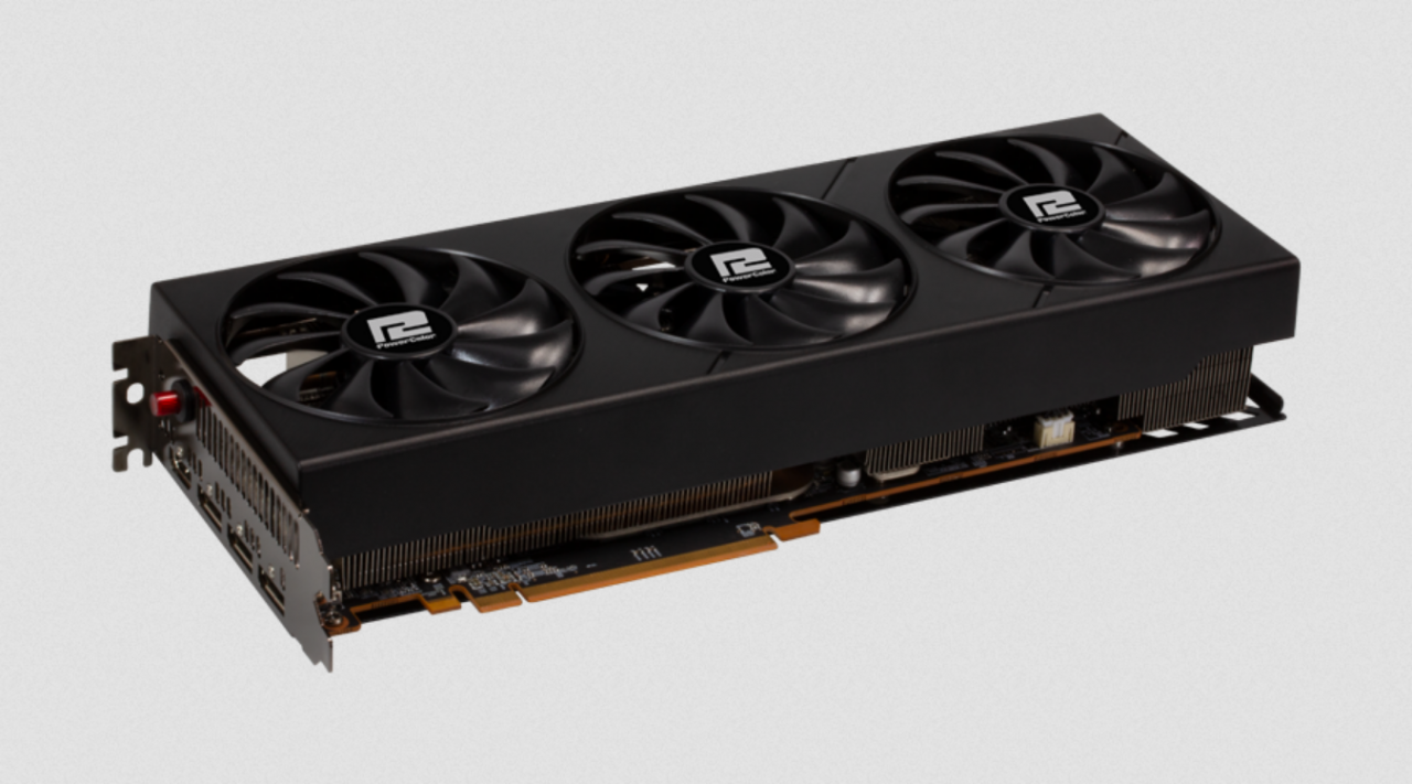 [02/12/2020] Radeon RX 6800 Fighter: Custom-Design von Powercolor mit OC-Knopf in Slotblende (2)