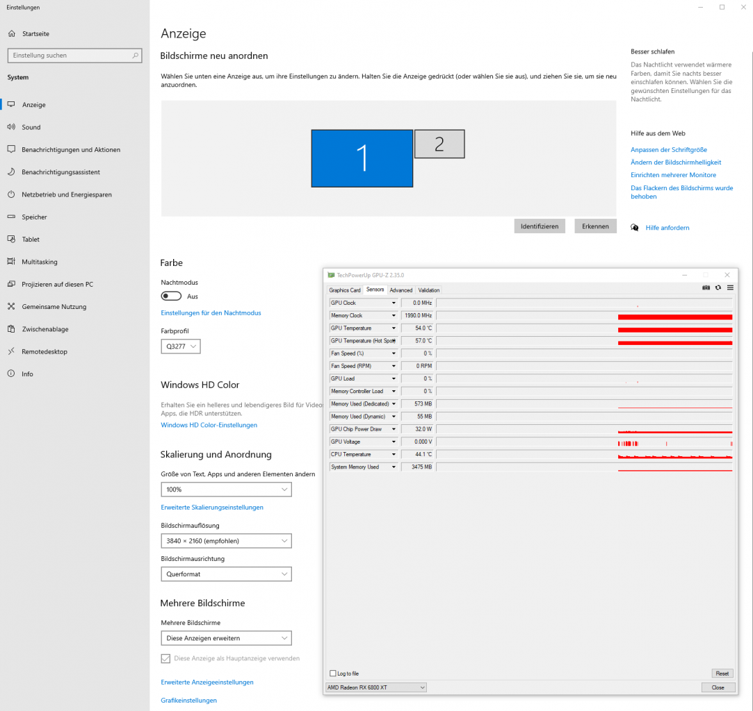 [07/12/2020] Radeon RX 6000: Nach wie vor voller RAM-Takt beim Multi-Monitoring