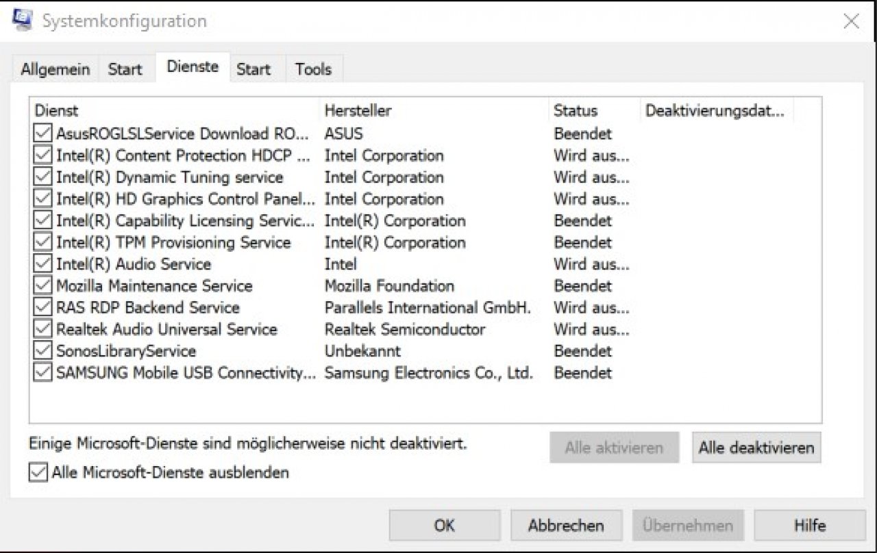 [10/12/2020] Systemkonfiguration sauberer Neustart in Windows 10 01