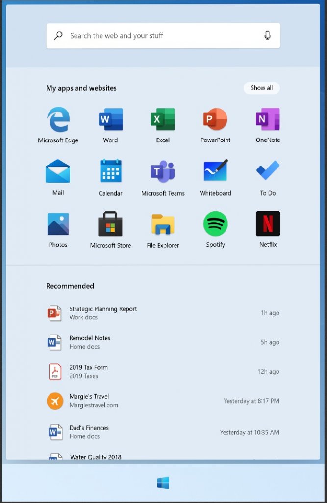 [21/12/2020] Windows 10X Startmenu im Vollbild