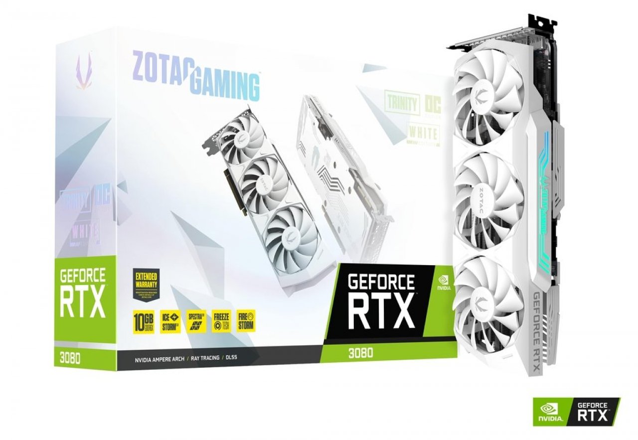 [12/12/2020] Twin Edge und Trinity OC White Edition&nbsp;- Zotac bringt limitierte RTX 3070 und 3080 auf den Markt &nbsp;