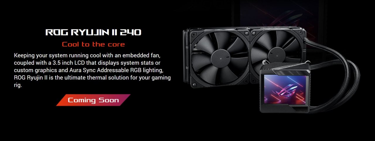 [22/01/2021] Asus ROG Ryujin II 240: AiO-Kühler mit 3,5-Zoll-Display gesichtet (1)