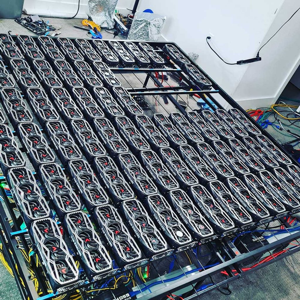 [08/01/2021] Kryptowährung: Mining-Rig mit 78 RTX 3080-GPUs bringt 900 Dollar am Tag (1)