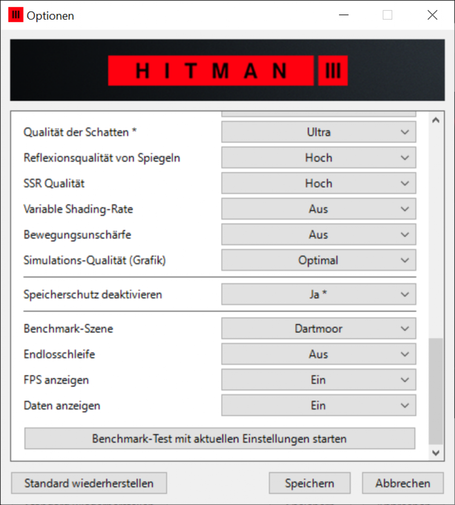 [21/01/2021] Hitman 3: Grafikoptionen #2