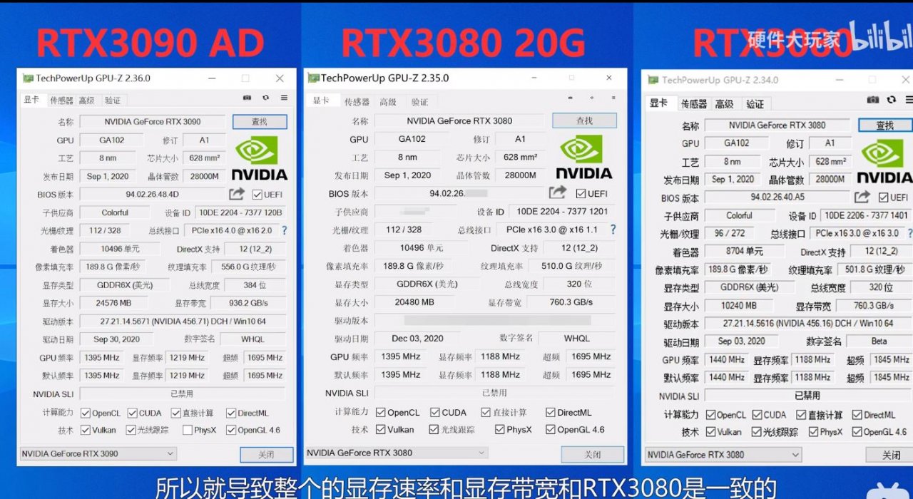 [29/01/2021] Geforce RTX 3080 Ti/20 GB: Karte taucht in Asien mit Specs und Benchmarks auf (1)