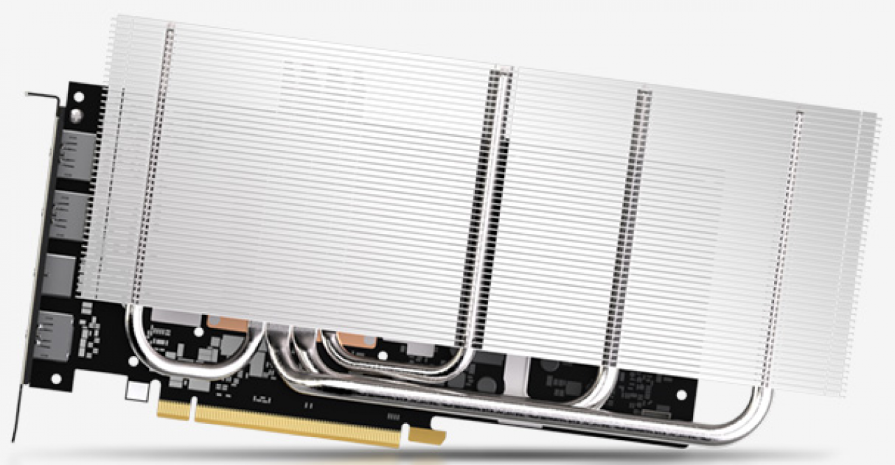 [16/01/2021] Die Sapphire GPRO X070&nbsp; entspricht einer Radeon RX 5700 XT, sie wird aber mit einem Passivkühler ausgeliefert und für Compute-Anwendungen beworben.