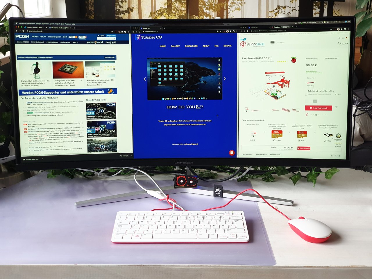 [06/01/2021] Der Raspberry Pi 400 ist ein kleiner, effizienter Bürorechner
