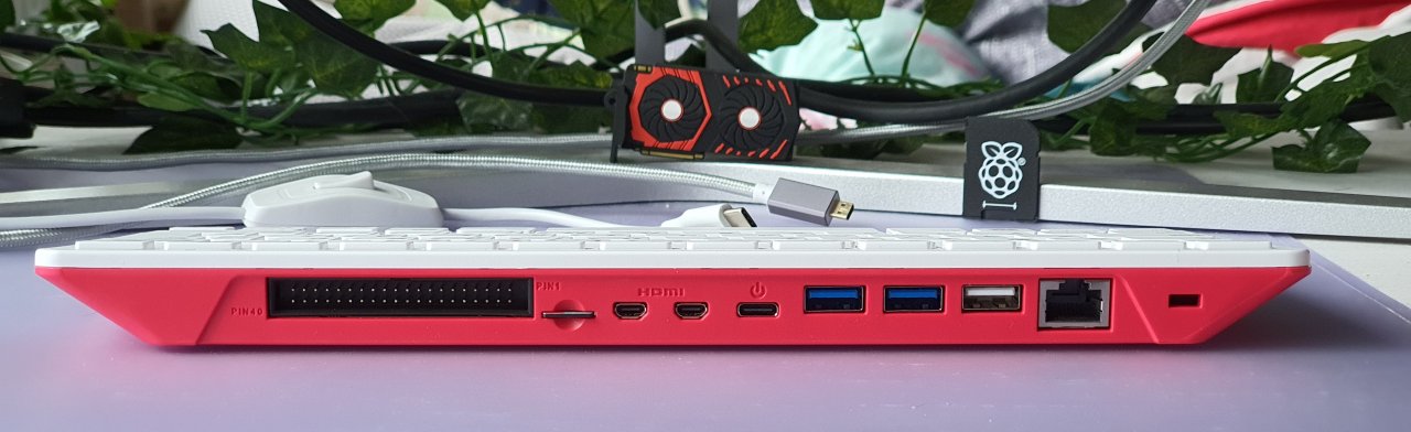 [06/01/2021] Raspberry Pi 400: Anschlüsse an der Rückseite