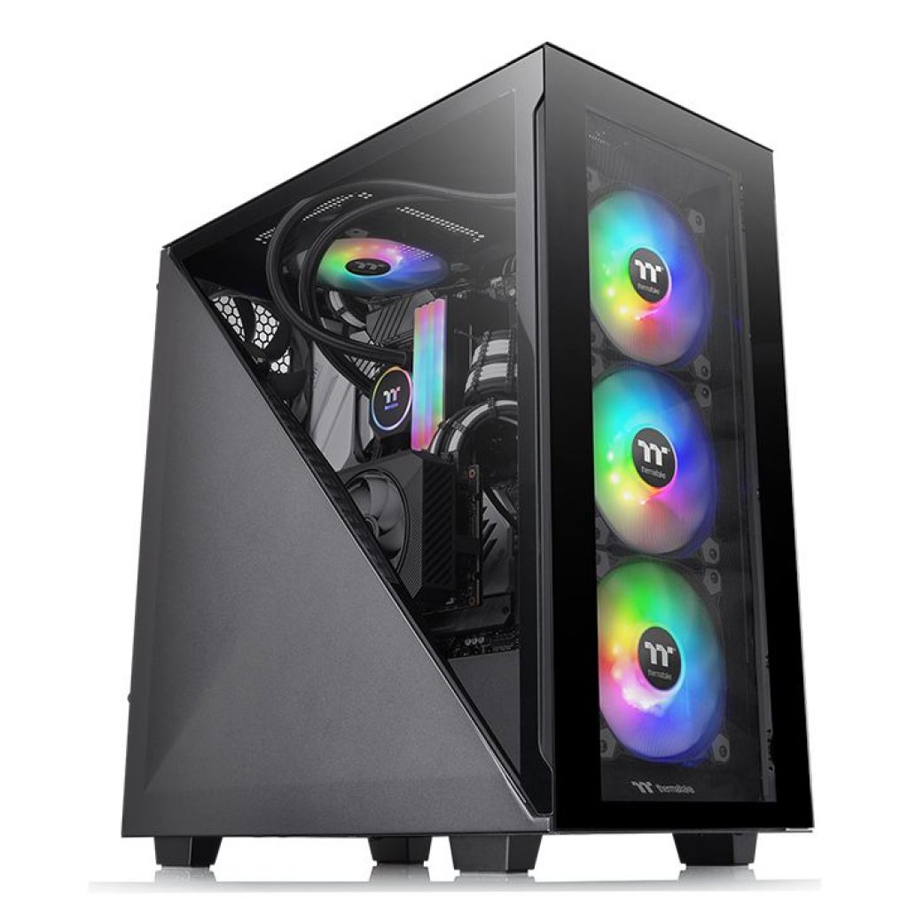[18/01/2021] Thermaltake Divider 300 TG: Tower mit dreieckigem Fenster in Schwarz und Weiß (1)