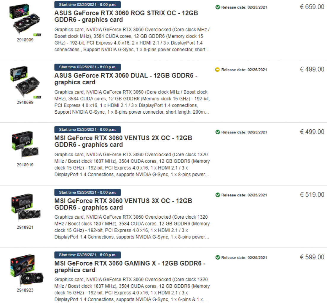 [14/02/2021] Profitgier bei Geforce RTX 3060 - Händler heben Preise bereits vor Launch an