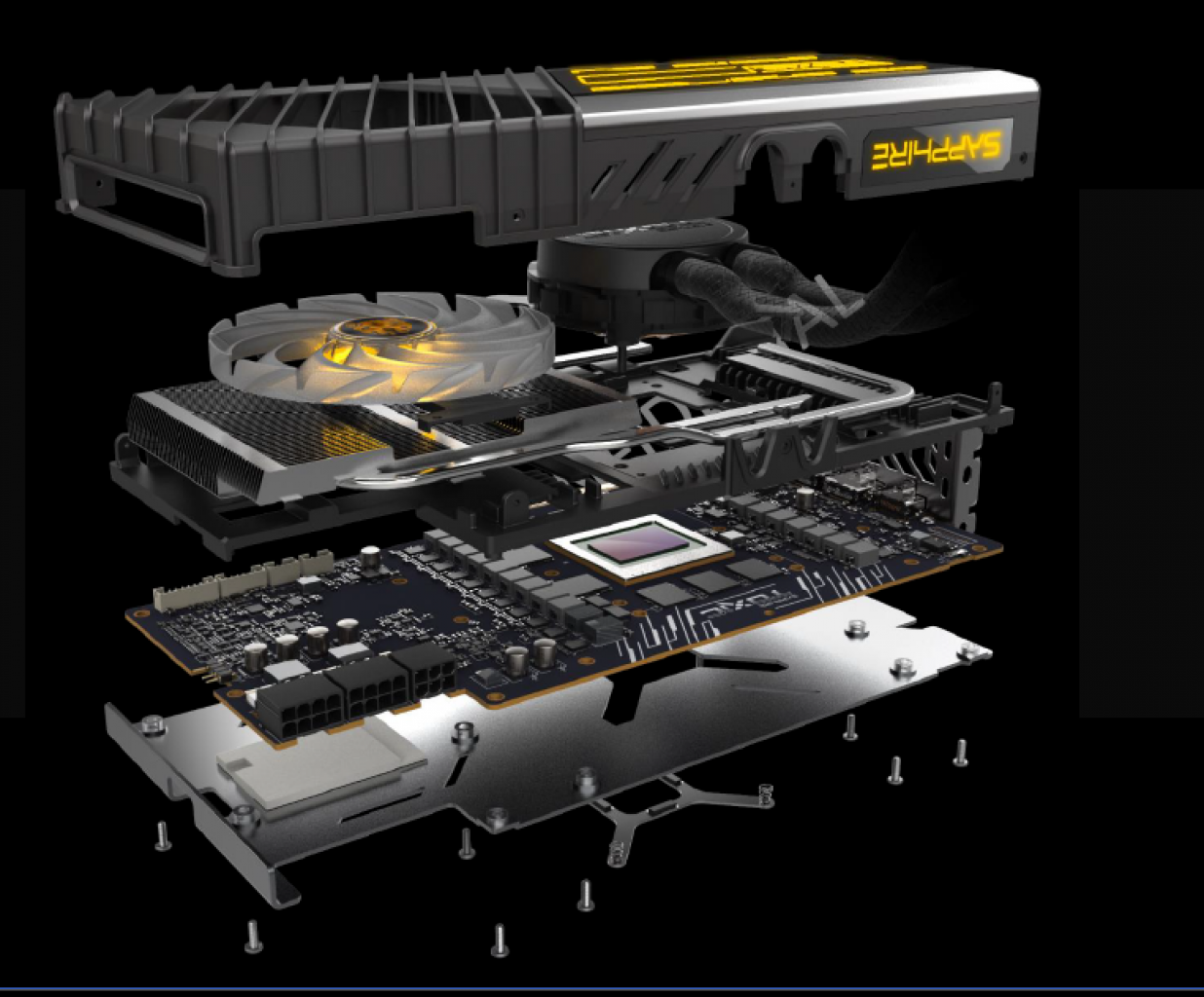 [18/02/2021] Toxic Radeon RX 6900 XT: Explosionszeichnung (1)