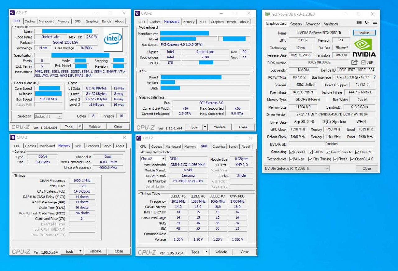 [12/02/2021] Core i7-11700K (ES) in Anwendungs- und Spielebenchmarks gegen Ryzen 7 5800X (2)