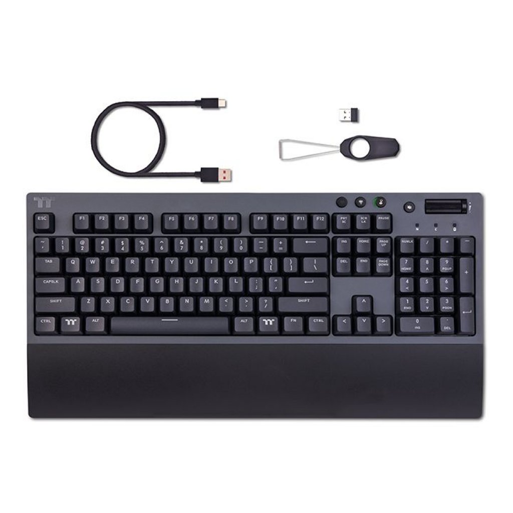 [10/02/2021] Thermaltake W1 Wireless Gaming Keyboard Lieferumfang