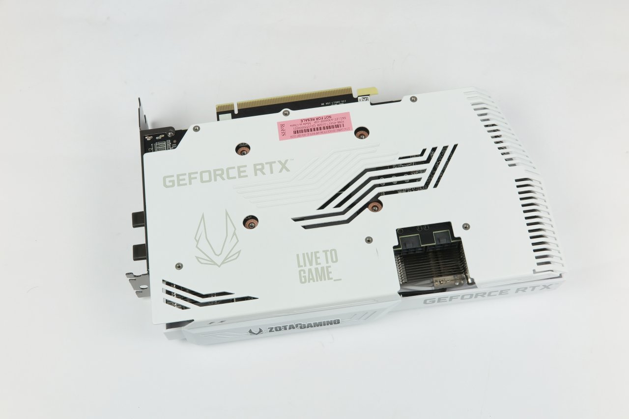 Zotac Geforce RTX 3060 AMP White Edition: Rückseite