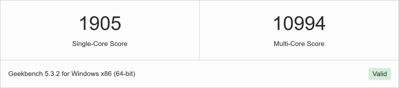 [07/02/2021] Mit dem neuen Geekbench-Eintrag kann der i9-11900K erstmals mehr als 1.900 Punkte im Singlecore-Benchmark vorweisen.