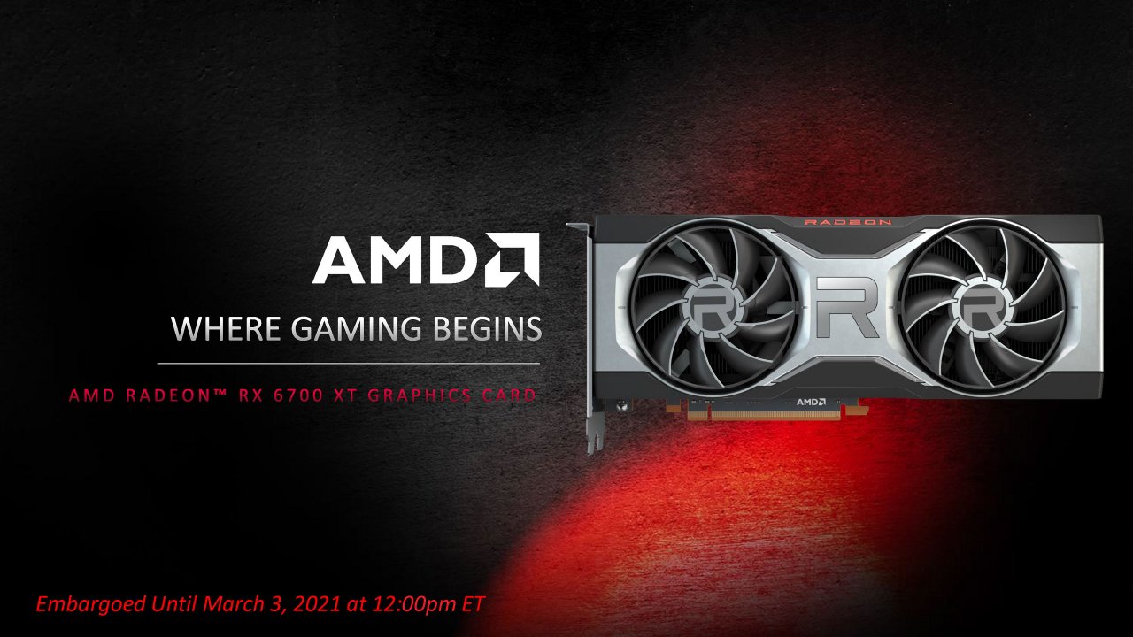 [03/03/2021] AMD Radeon RX 6700 XT Press preview Full Presentation 2