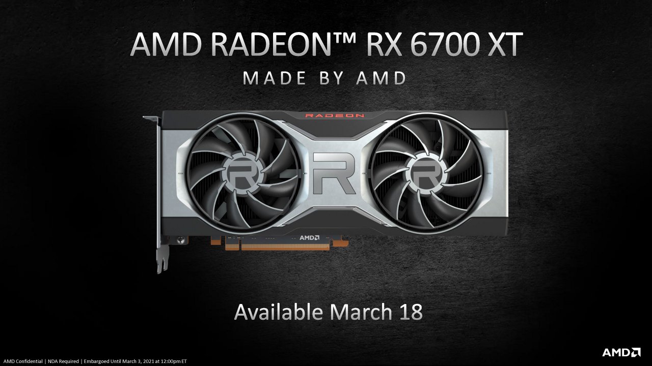 [03/03/2021] AMD Radeon RX 6700 XT Press preview Full Presentation 25