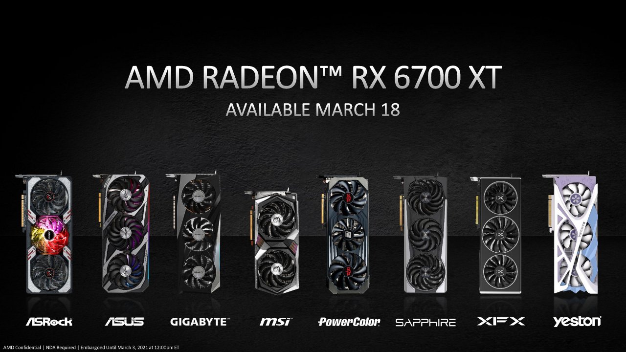 [03/03/2021] AMD Radeon RX 6700 XT Press preview Full Presentation 26