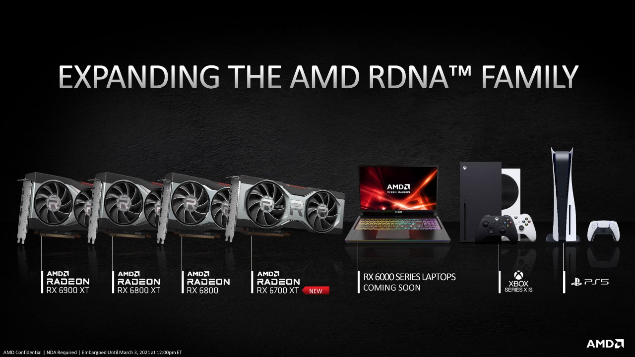 [03/03/2021] AMD Radeon RX 6700 XT Press preview Full Presentation 28
