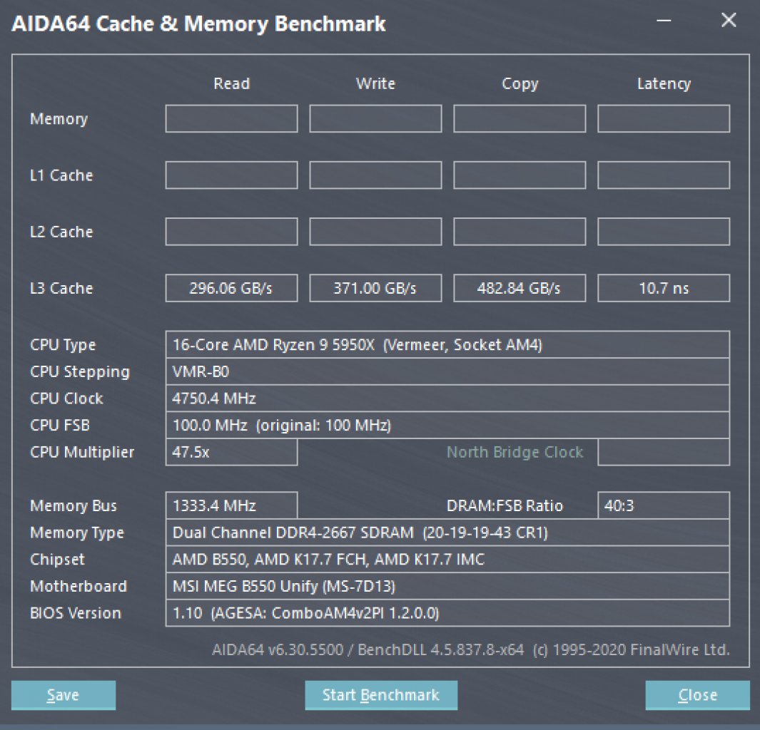 [10/03/2021] L3-Cache in AIDA64 vor Update