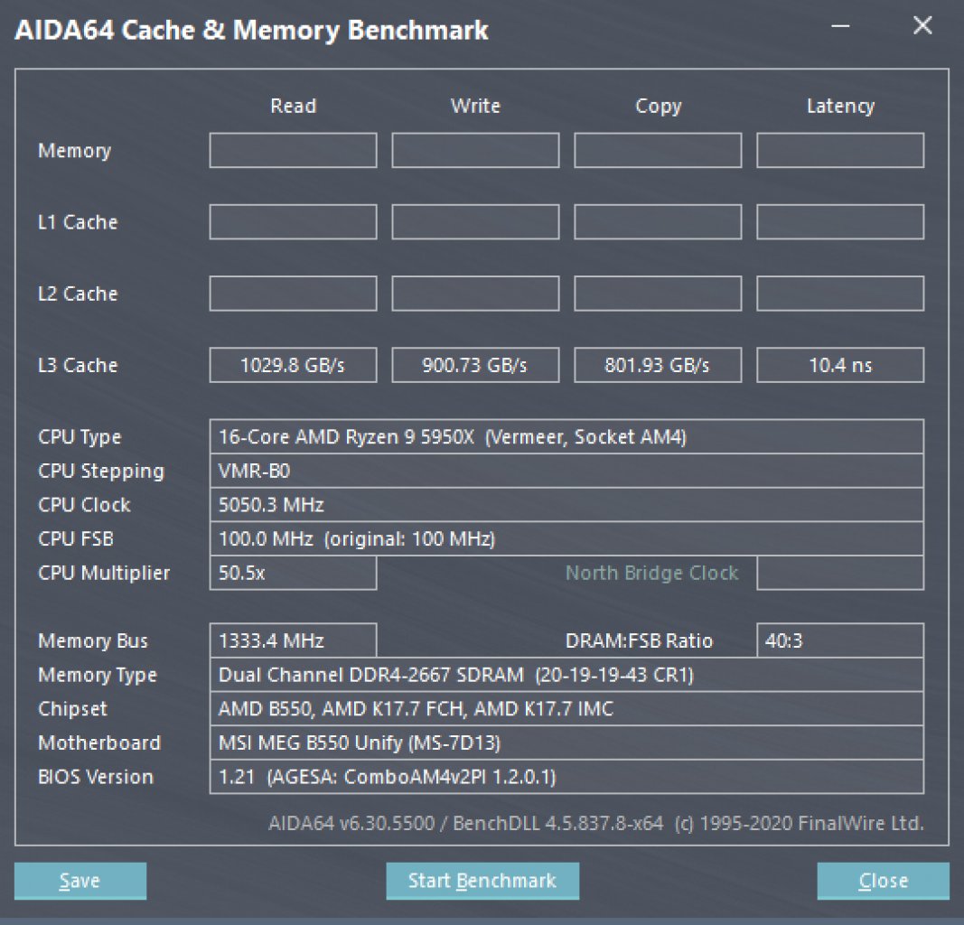 [10/03/2021] L3-Cache in AIDA64 nach Update