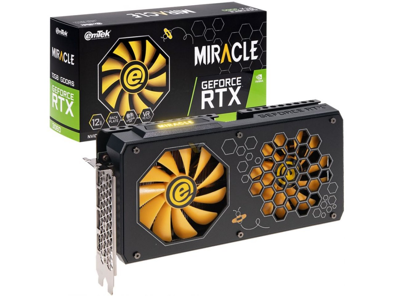 [26/03/2021] Geforce RTX 3060 Miracle von Emtek: Bienchen und Honigwabenkühler (1)