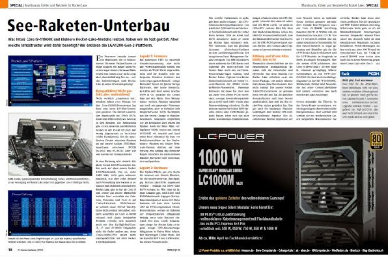 [31/03/2021] PCGH 05/2021 (#247)&nbsp; Special: Mainboards, Kühler und Netzteile für Rocket Lake