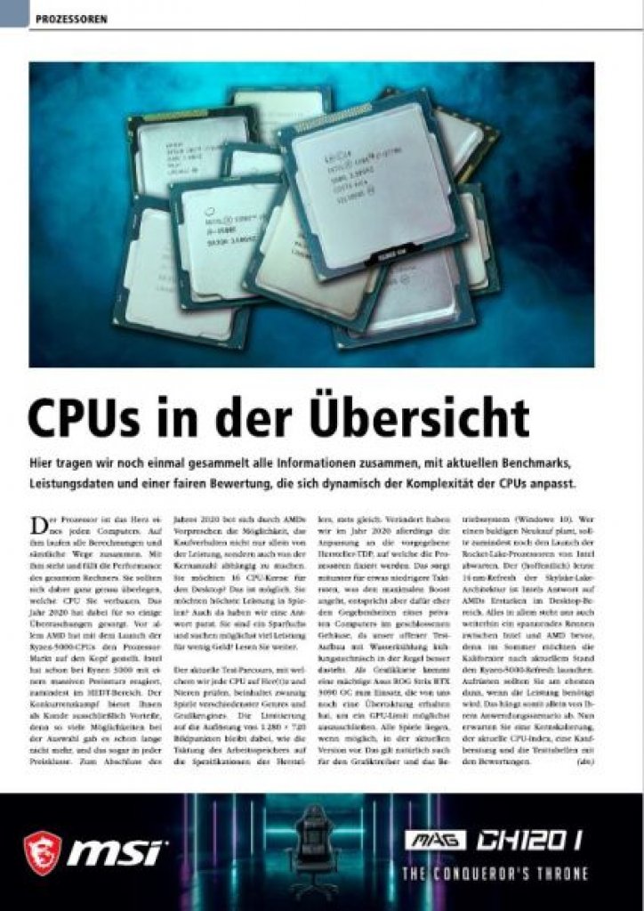 [29/03/2021] Testjahrbuch 2021 CPUs