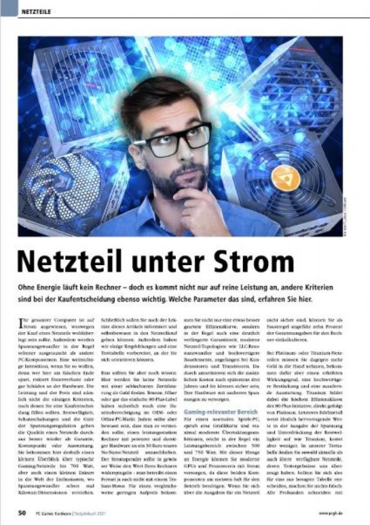 [29/03/2021] Testjahrbuch 2021 Netzteile
