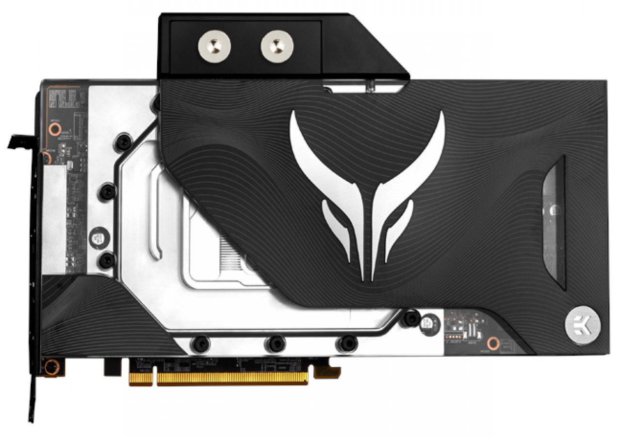 [11/03/2021] Die Powercolor RX 6800 XT / RX 6900 XT Liquid Devil setzt auf einen Custom-Wasserkühler von EK Water Blocks. Zudem werden auch Farbzusätze mitgeliefert.