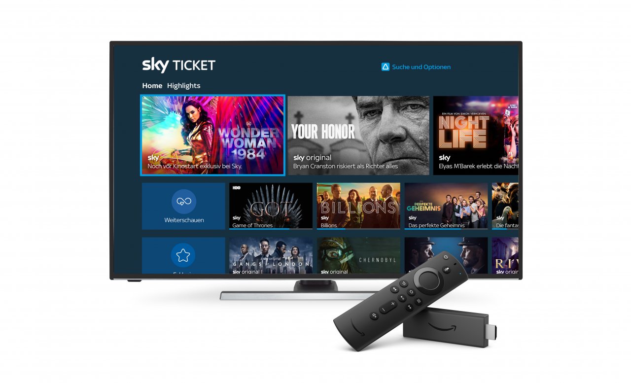 [04/03/2021] Sky Ticket auf einem Amazon Fire TV Geraet