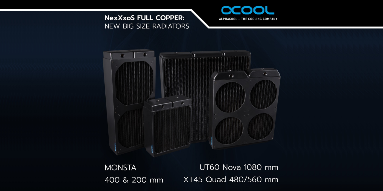 [10/04/2021] Alphacool Nexxxos: Vier neue Radiatoren und eine umweltfreundliche Kühlflüssigkeit