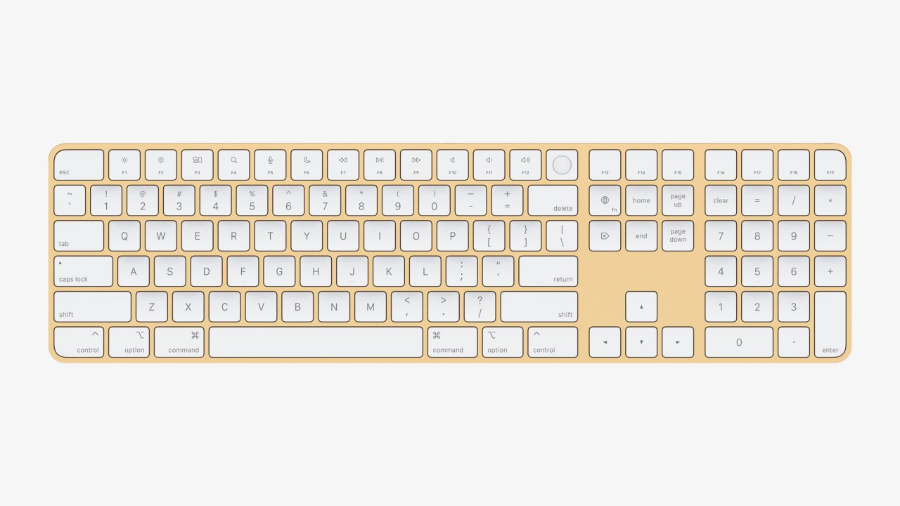 [21/04/2021] Apple Magic Keyboard mit Touch ID in Gelb