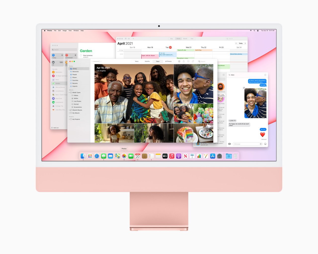 [21/04/2021] Apple iMac 2021 mit Apple M1 Chip in Rose
