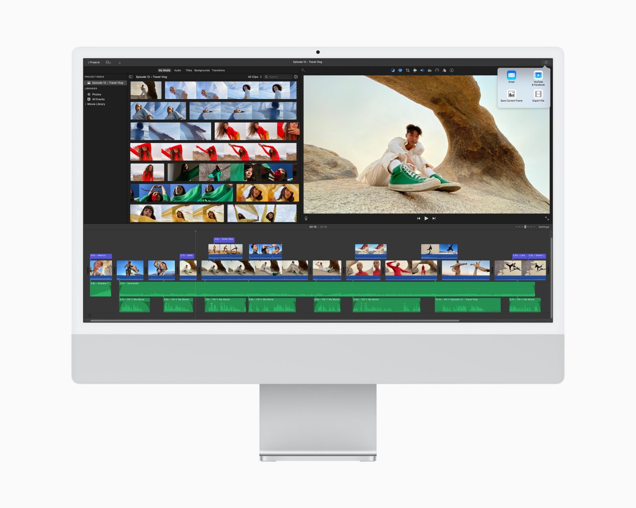 [21/04/2021] Apple iMac 2021 mit Apple M1 Chip in Silber